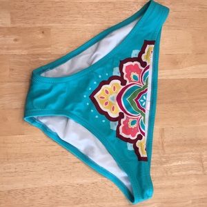 Small Victoria’s Secret teal bikini bottoms
